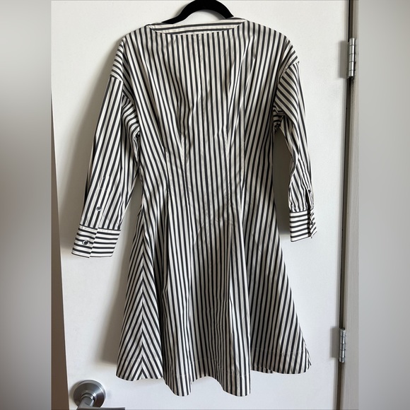 Theory Darted Buttondown Dress - Bryson Stripe - Picture 2 of 5